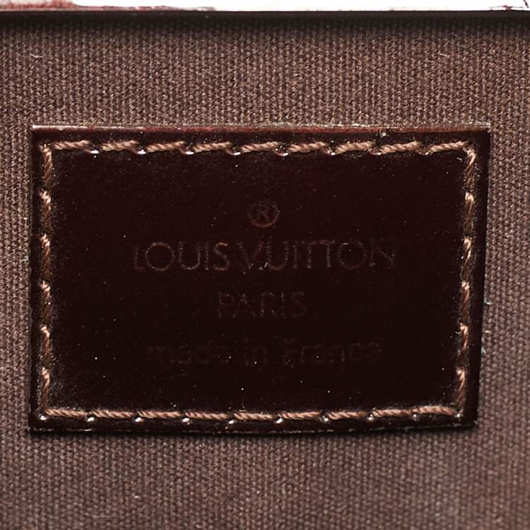 Pre Owned Louis Vuitton Amarante Monogram Vernis Deesse GM Bag