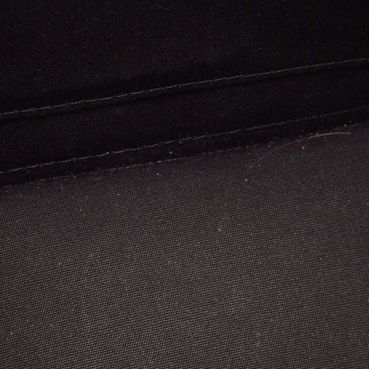 Pre Owned Louis Vuitton Citrine/Black Monogram Vernis Stickers Alma BB Bag