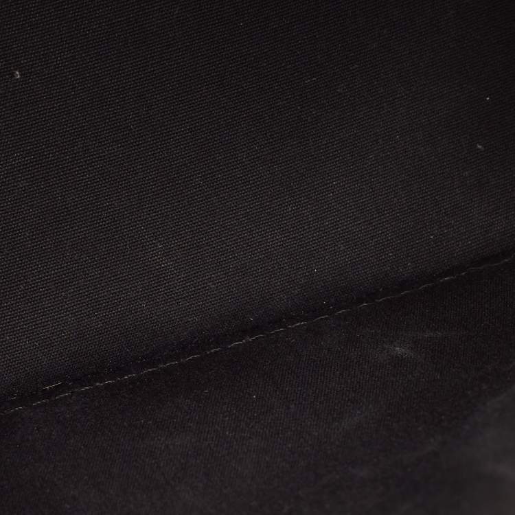 Pre Owned Louis Vuitton Citrine/Black Monogram Vernis Stickers Alma BB Bag