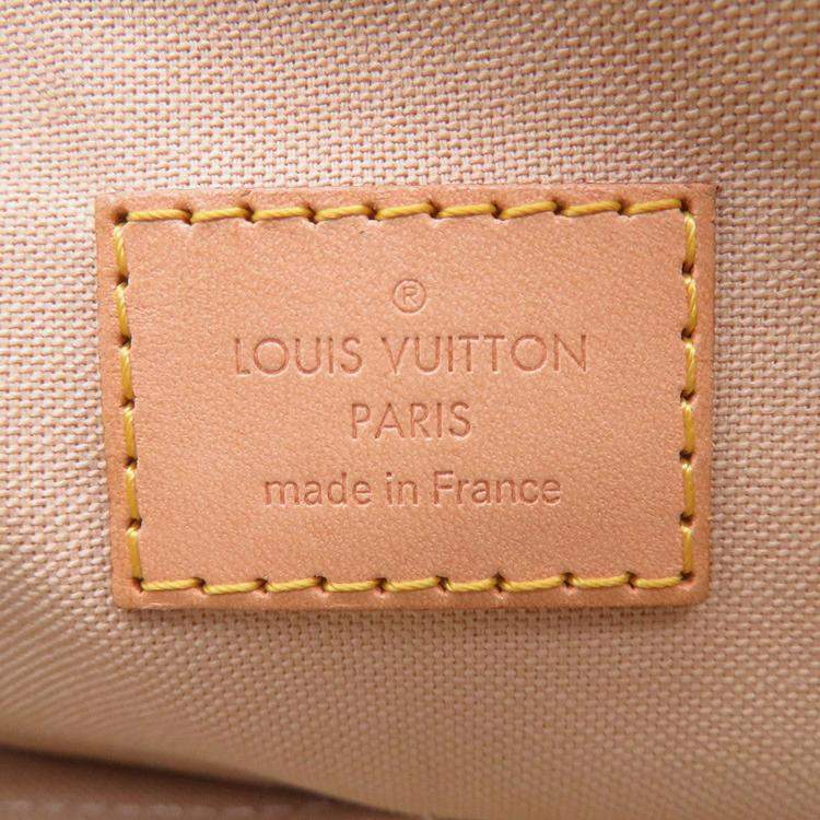 Pre Owned Louis Vuitton Riviera PM Beige Damier Azur Coated Canvas Top Handle Bag