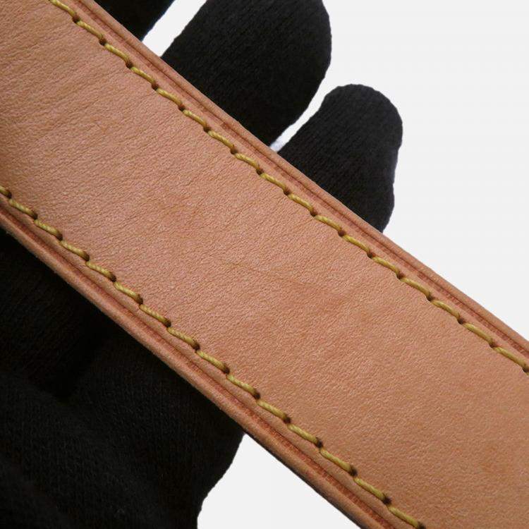 Pre Owned Louis Vuitton Riviera PM Beige Damier Azur Coated Canvas Top Handle Bag