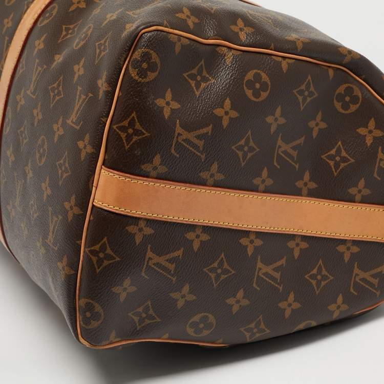 Pre Owned Louis Vuitton Monogram Canvas Keepall Bandouliere 45 Bag