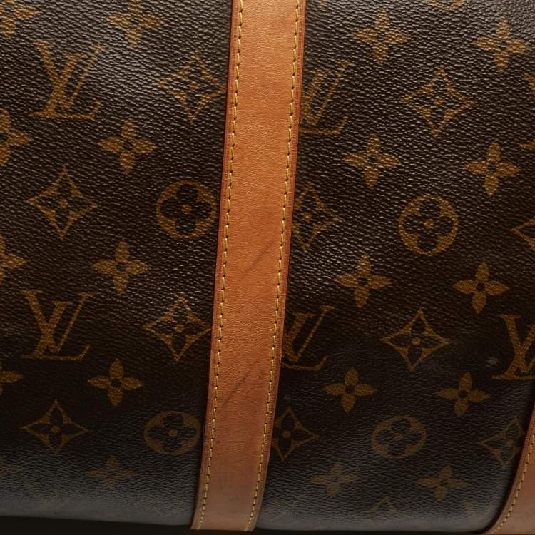 Pre Owned Louis Vuitton Monogram Canvas Keepall Bandouliere 45 Bag