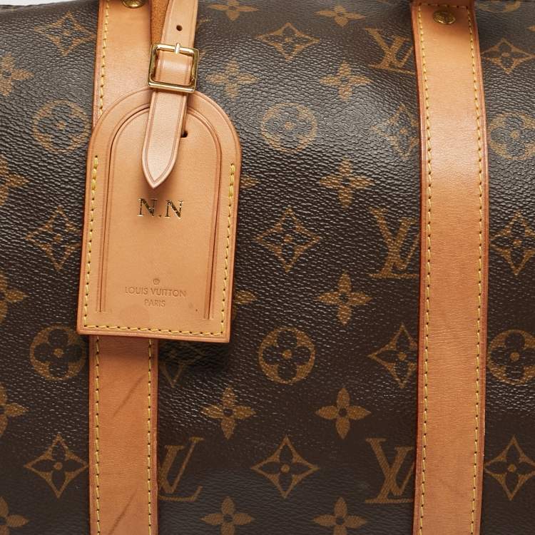 Pre Owned Louis Vuitton Monogram Canvas Keepall Bandouliere 45 Bag