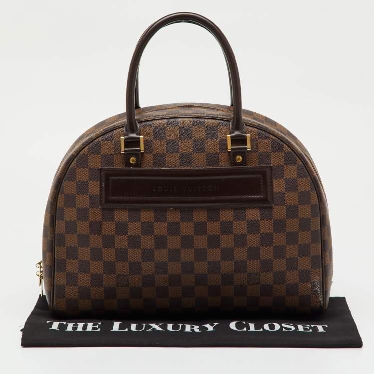 Pre Owned Louis Vuitton Damier Ebene Canvas Nolita Bag