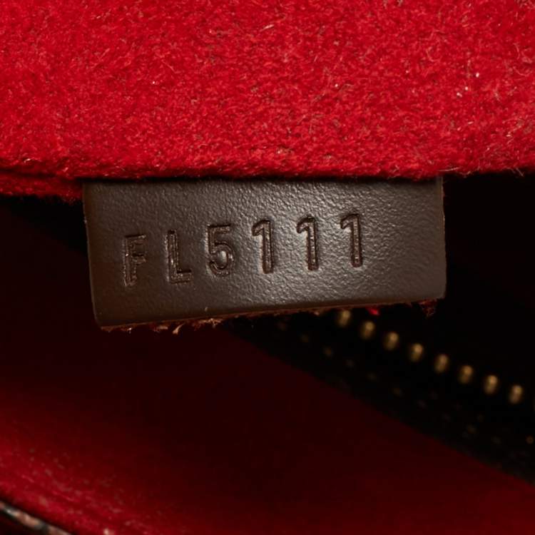 Pre Owned Louis Vuitton Damier Ebene Canvas Bergamo MM Bag