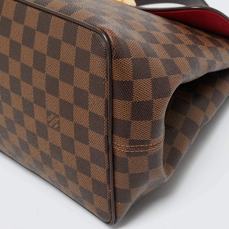Pre Owned Louis Vuitton Damier Ebene Canvas Bergamo MM Bag