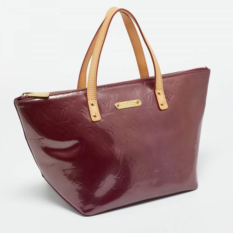 Pre Owned Louis Vuitton Violette Monogram Vernis Bellevue PM Bag