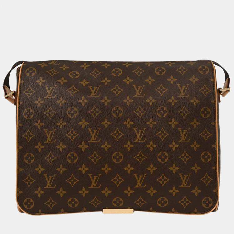 Pre Owned Louis Vuitton Abbesses Monogram Brown Monogram Canvas Messenger Bag
