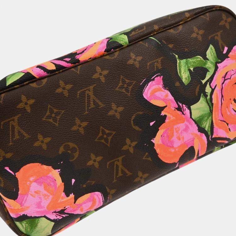 Pre Owned Louis Vuitton Neverfull MM Pink Monogram Coated Canvas Tote Bag