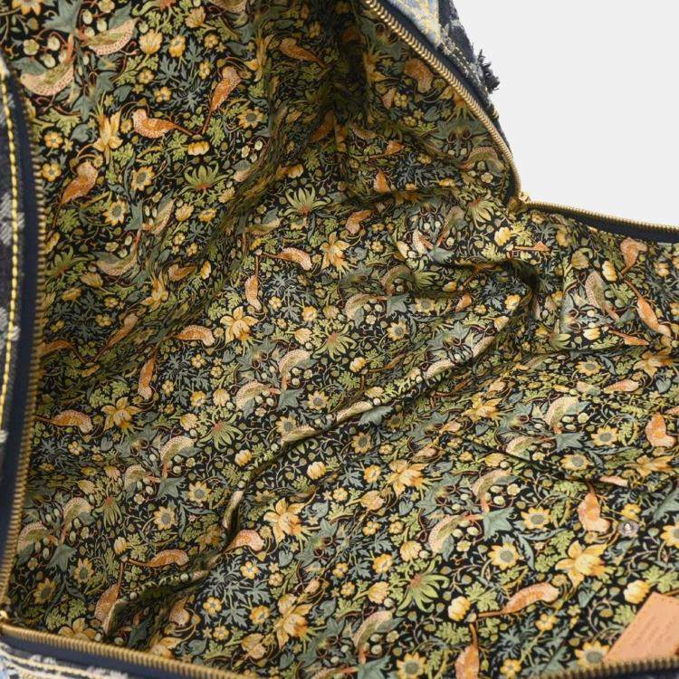 مملوكة مسبقًا Louis Vuitton Bowly Blue Monogram Denim Patchwork Top Handle Bag