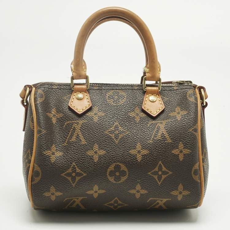 Pre Owned Louis Vuitton Monogram Canvas Nano Speedy Bag
