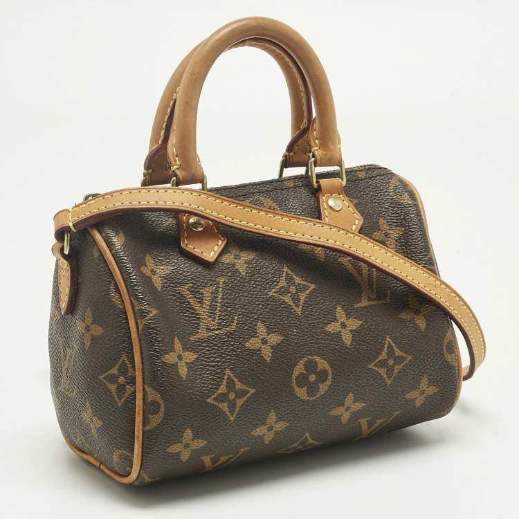 Pre Owned Louis Vuitton Monogram Canvas Nano Speedy Bag