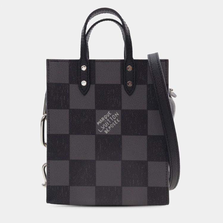 Pre Owned Louis Vuitton Sac Plat XS Damier Canvas Tote Bag