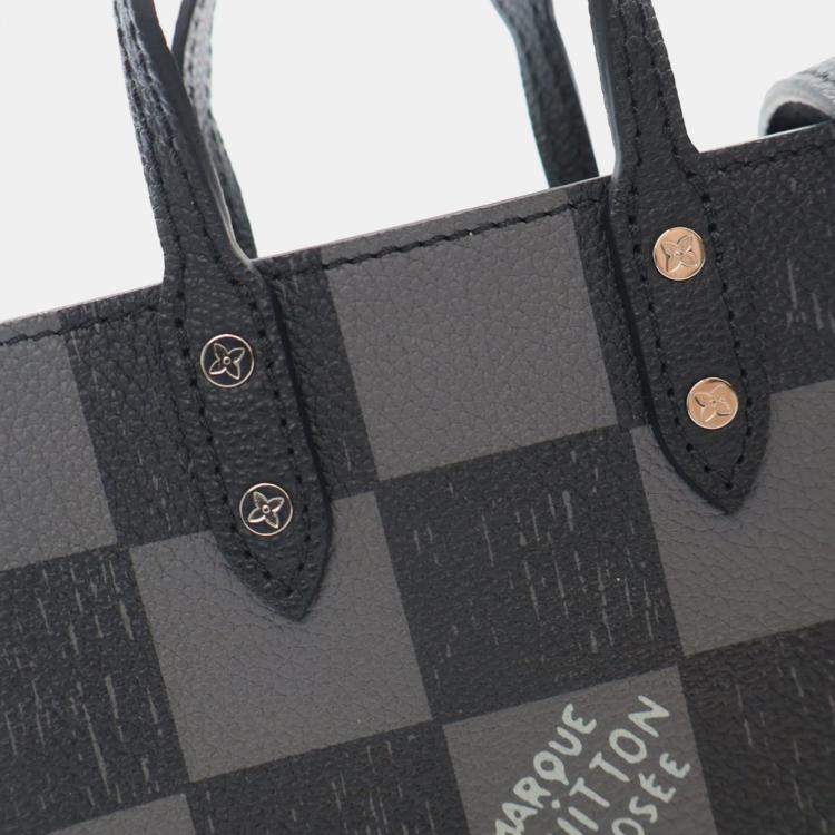 Pre Owned Louis Vuitton Sac Plat XS Damier Canvas Tote Bag