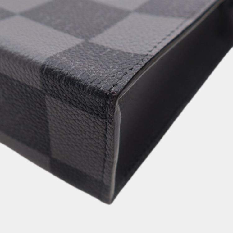 Pre Owned Louis Vuitton Sac Plat XS Damier Canvas Tote Bag