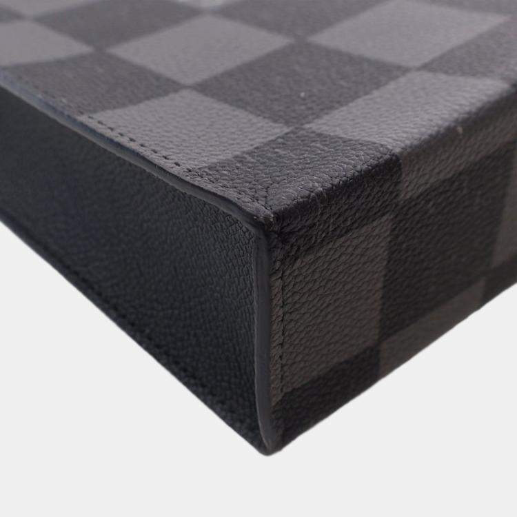 Pre Owned Louis Vuitton Sac Plat XS Damier Canvas Tote Bag