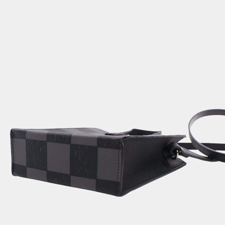 Pre Owned Louis Vuitton Sac Plat XS Damier Canvas Tote Bag