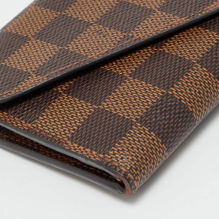 Pre Owned Louis Vuitton Red Monogram Canvas  Josephine Wallet