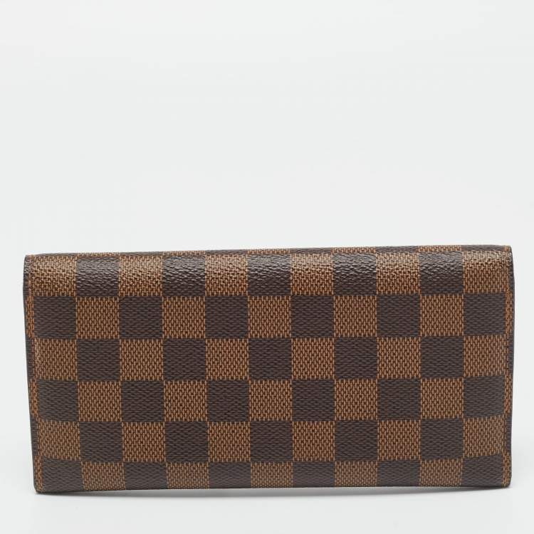 Pre Owned Louis Vuitton Red Monogram Canvas  Josephine Wallet