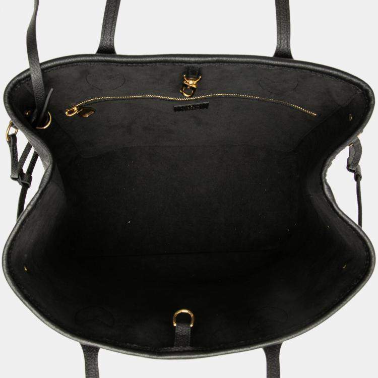 Pre Owned Louis Vuitton Neverfull MM Bicolor Giant Monogram Empreinte Leather Tote Bag