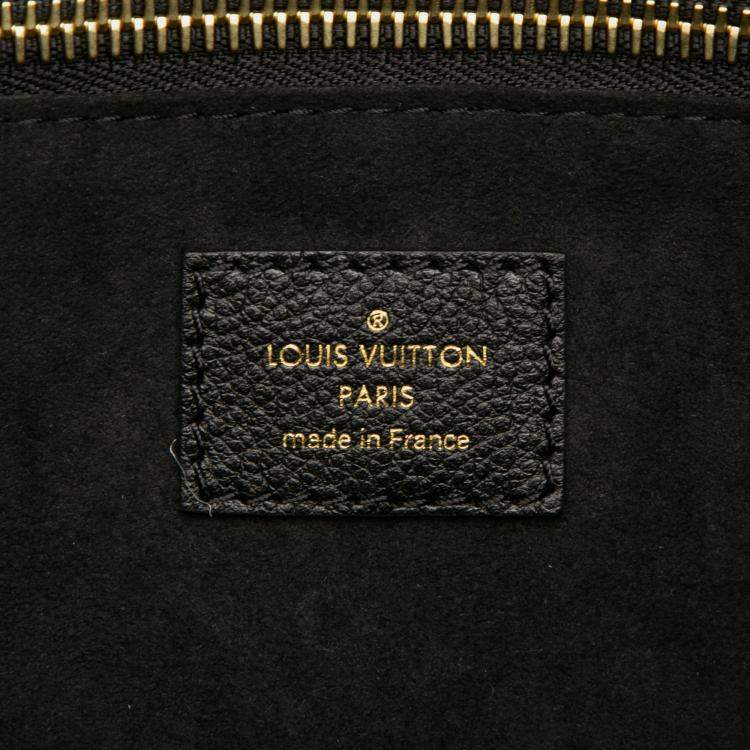 Pre Owned Louis Vuitton Neverfull MM Bicolor Giant Monogram Empreinte Leather Tote Bag