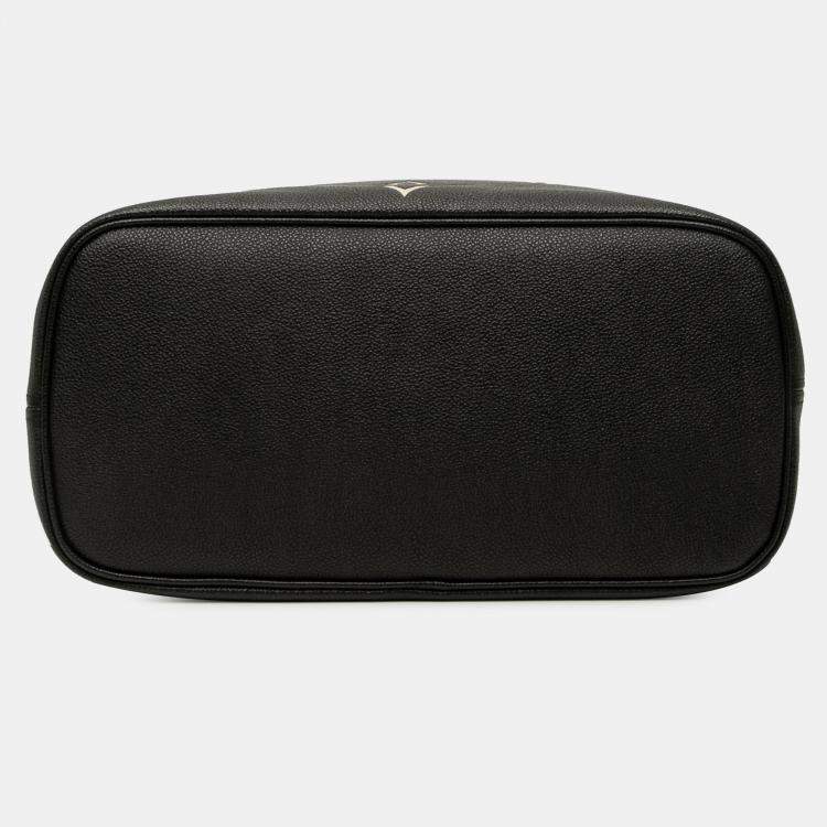 Pre Owned Louis Vuitton Neverfull MM Bicolor Giant Monogram Empreinte Leather Tote Bag