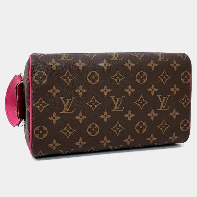 Pre Owned Louis Vuitton Monogram Brown Canvas Toiletry Bag