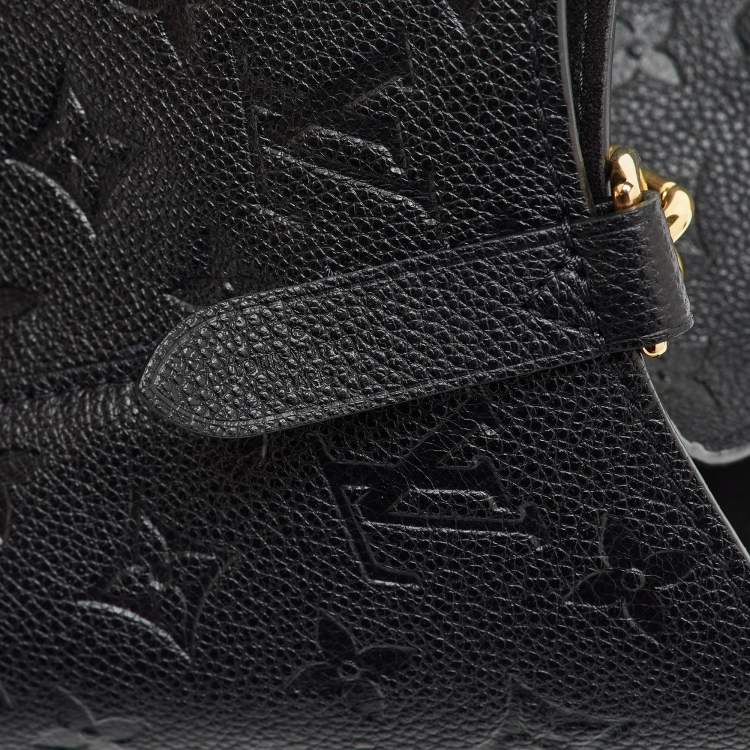 Pre Owned Louis Vuitton Black Monogram Empreinte Leather NeoNoe MM Bag
