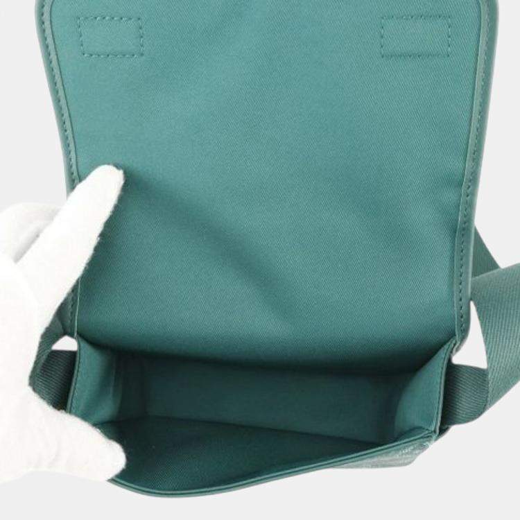 Pre Owned Louis Vuitton Green Monogram Heritage Bosphore Wearable Wallet