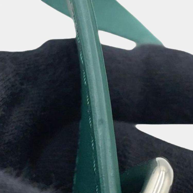 Pre Owned Louis Vuitton Green Monogram Heritage Bosphore Wearable Wallet