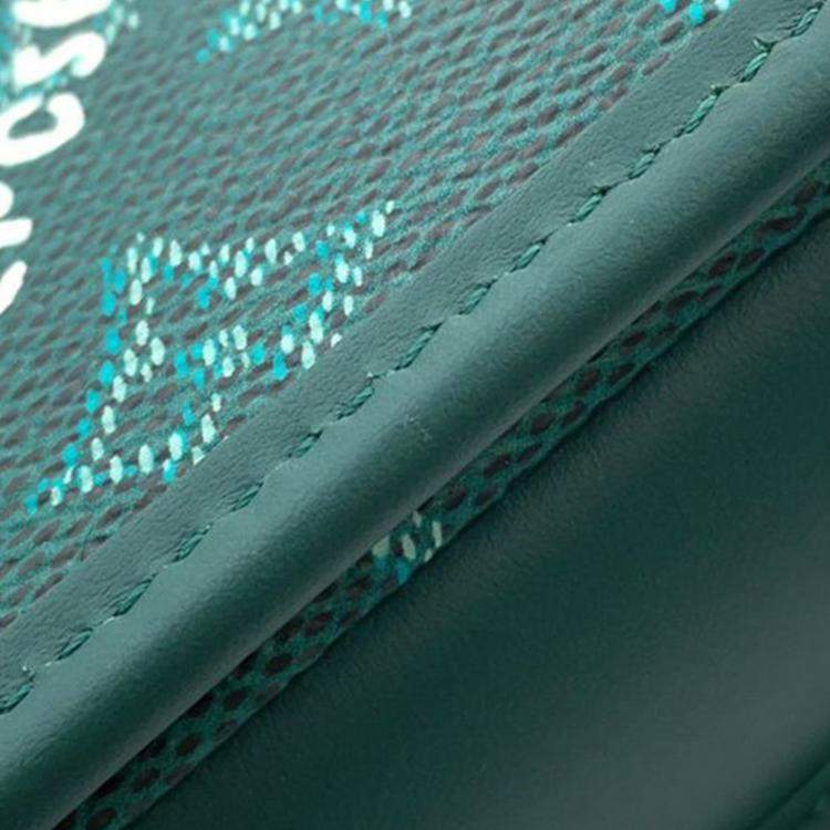 Pre Owned Louis Vuitton Green Monogram Heritage Bosphore Wearable Wallet