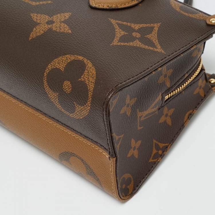 Pre Owned Louis Vuitton Monogram Giant Reverse Canvas Onthego East West Bag