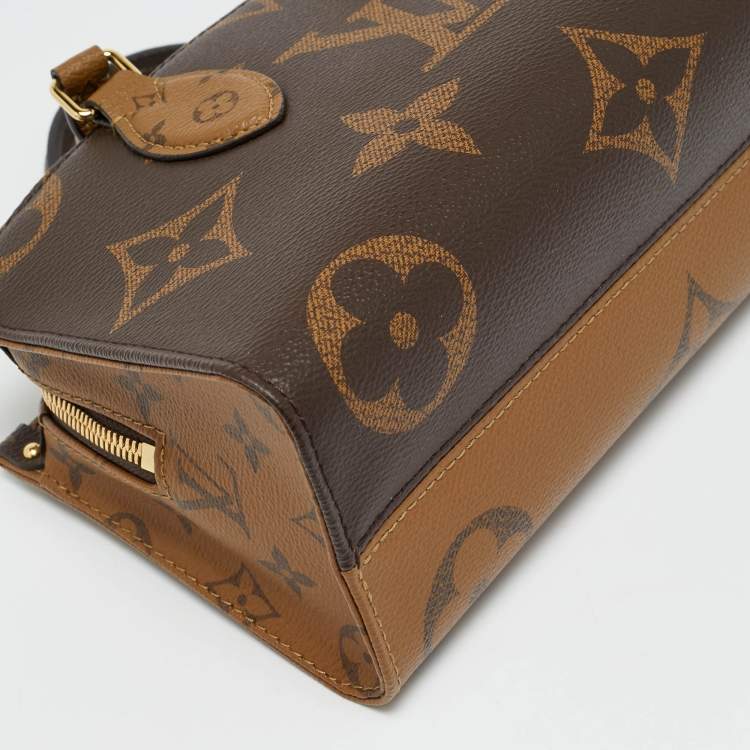 Pre Owned Louis Vuitton Monogram Giant Reverse Canvas Onthego East West Bag