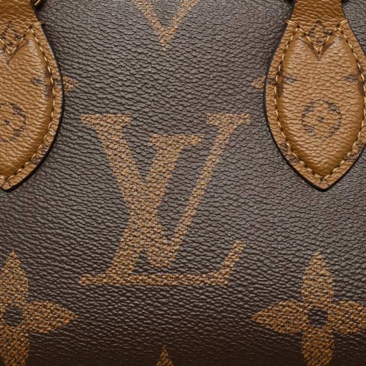 Pre Owned Louis Vuitton Monogram Giant Reverse Canvas Onthego East West Bag