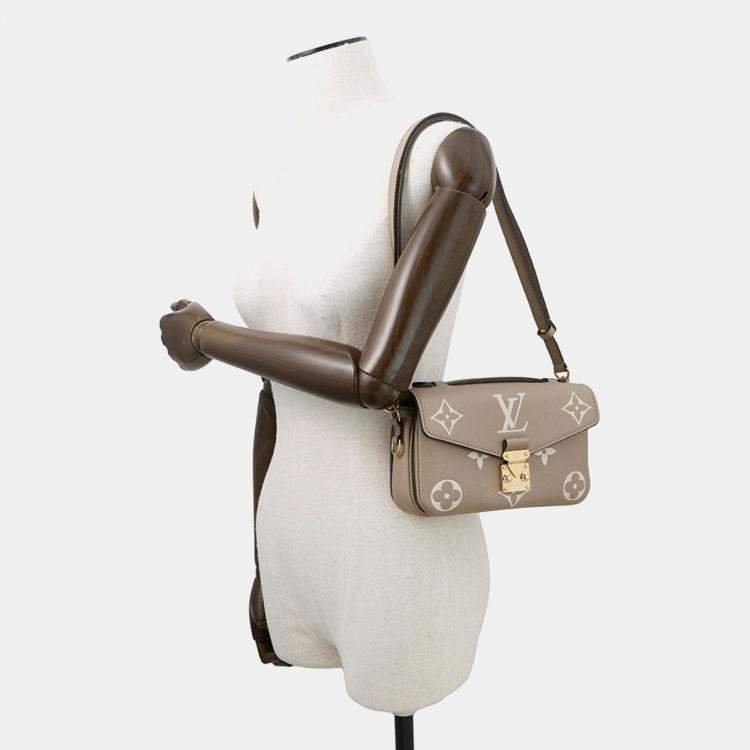 مملوكة مسبقًا Louis Vuitton Pochette Metis Ew Tourterelle Claim Monogram Empreinte Leather