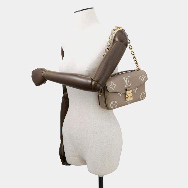 مملوكة مسبقًا Louis Vuitton Pochette Metis Ew Tourterelle Claim Monogram Empreinte Leather