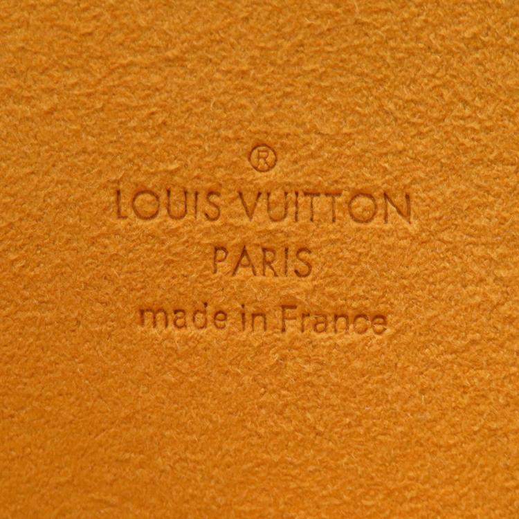 Pre Owned Louis Vuitton Bumbag Blue/Yellow Monogram Denim