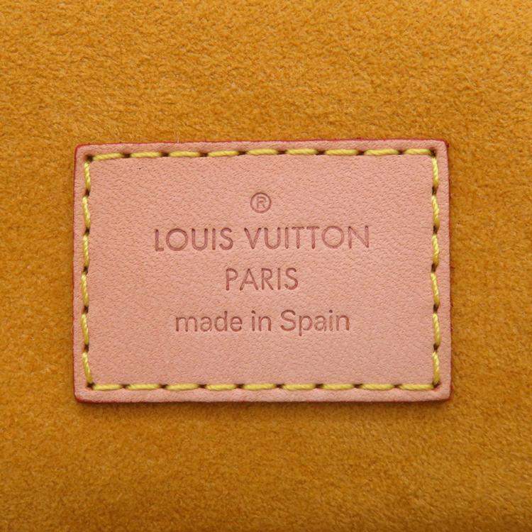 Pre Owned Louis Vuitton Sac Ad Blue/Yellow Monogram Denim Size Pm