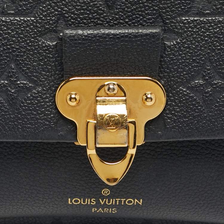 Pre Owned Louis Vuitton Black Monogram Empreinte Leather Vavin BB Bag