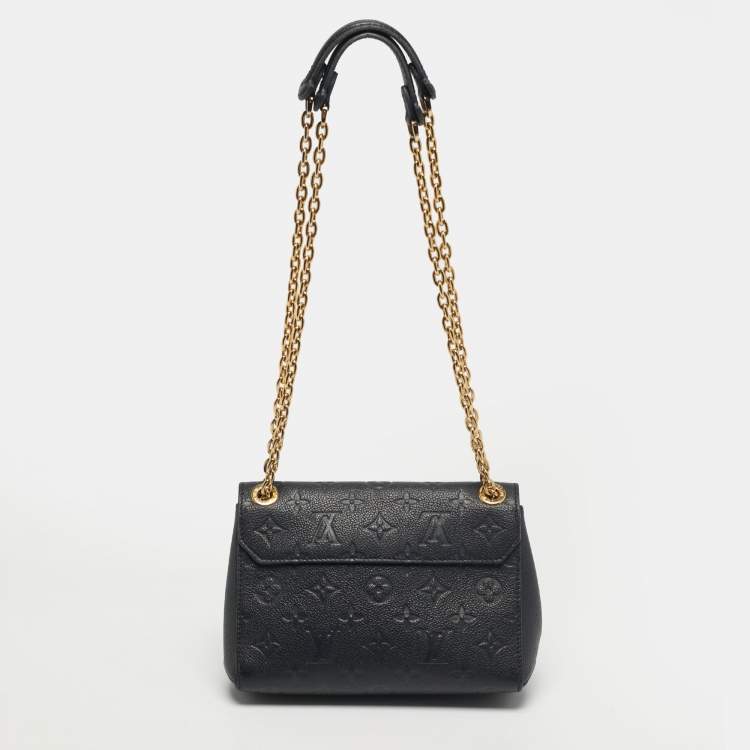 Pre Owned Louis Vuitton Black Monogram Empreinte Leather Vavin BB Bag