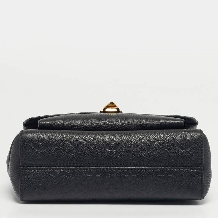 Pre Owned Louis Vuitton Black Monogram Empreinte Leather Vavin BB Bag