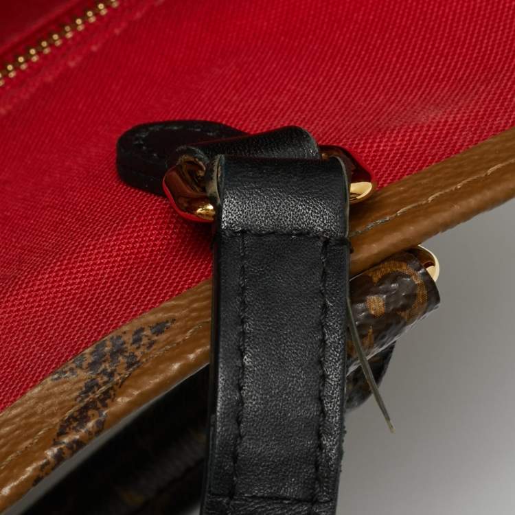 Pre Owned Louis Vuitton OnTheGo MM Reverse Monogram Canvas Giant Bag