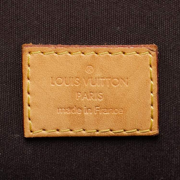 Pre Owned Louis Vuitton Alma GM Amarante Monogram Vernis Bag