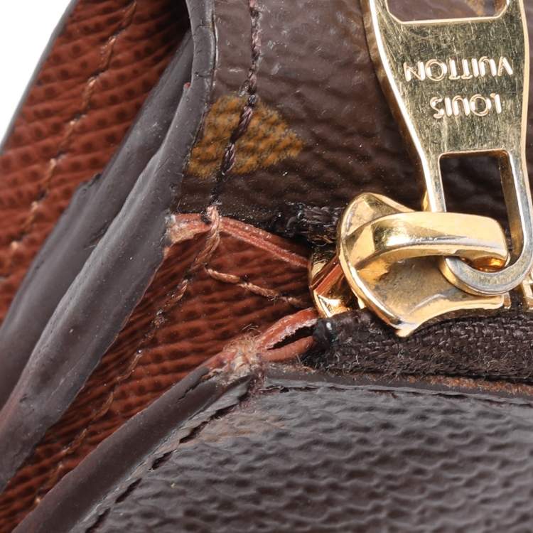 Pre Owned Louis Vuitton Anais Monogram Canvas Trifold Wallet