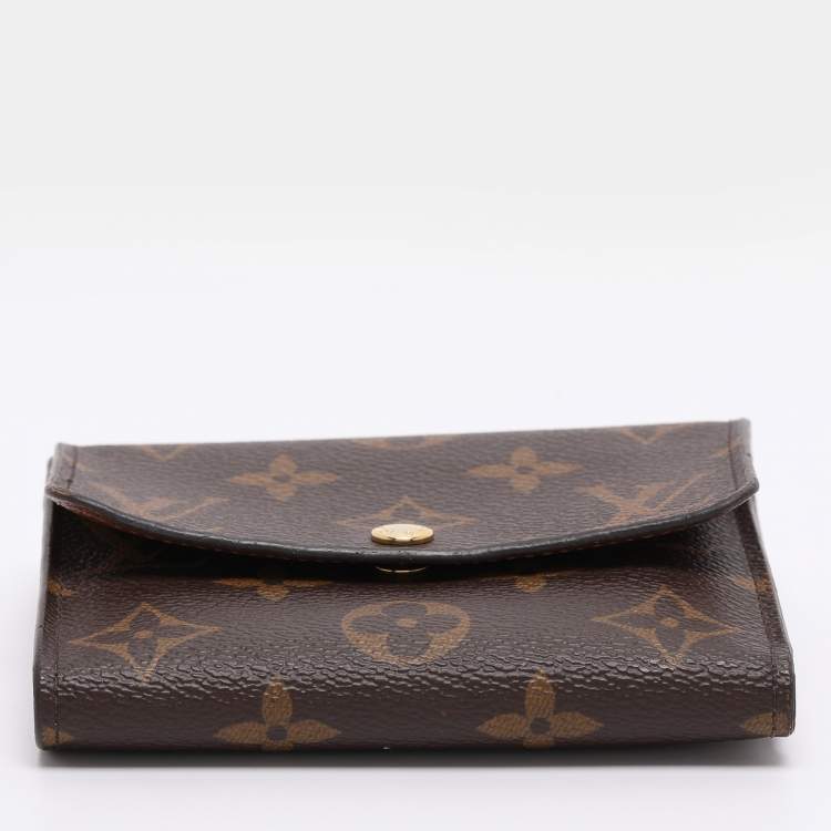Pre Owned Louis Vuitton Anais Monogram Canvas Trifold Wallet