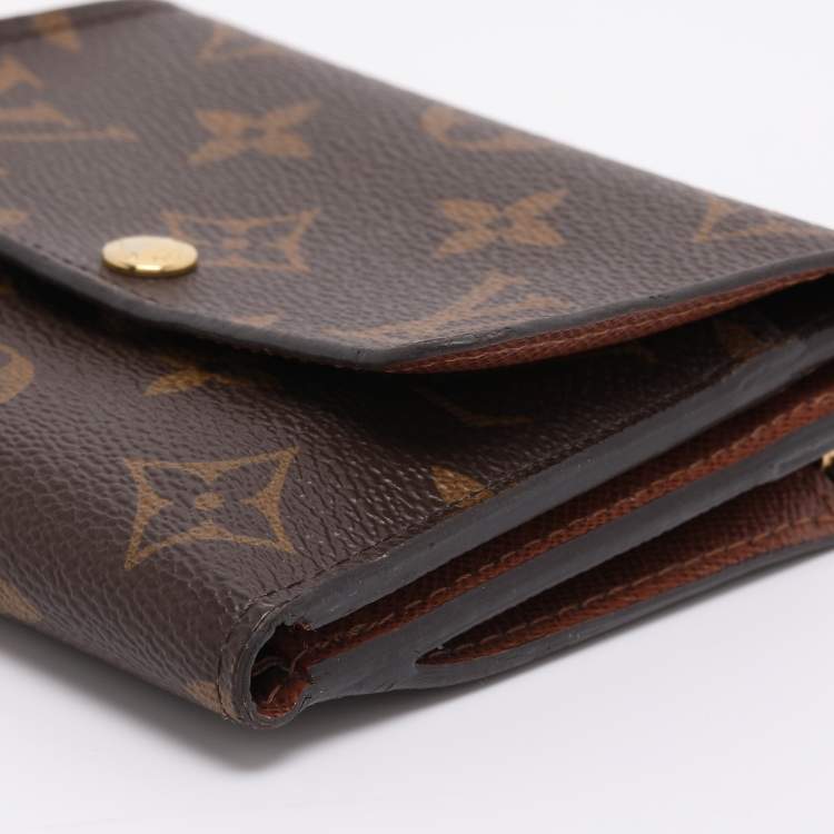 Pre Owned Louis Vuitton Anais Monogram Canvas Trifold Wallet