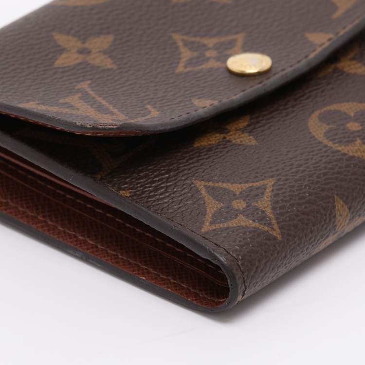Pre Owned Louis Vuitton Anais Monogram Canvas Trifold Wallet