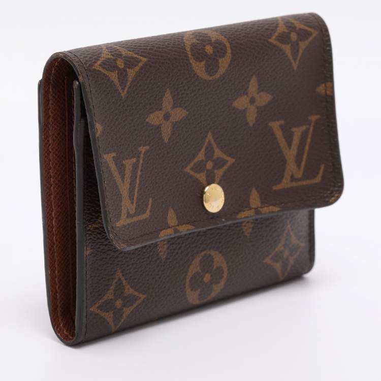 Pre Owned Louis Vuitton Anais Monogram Canvas Trifold Wallet