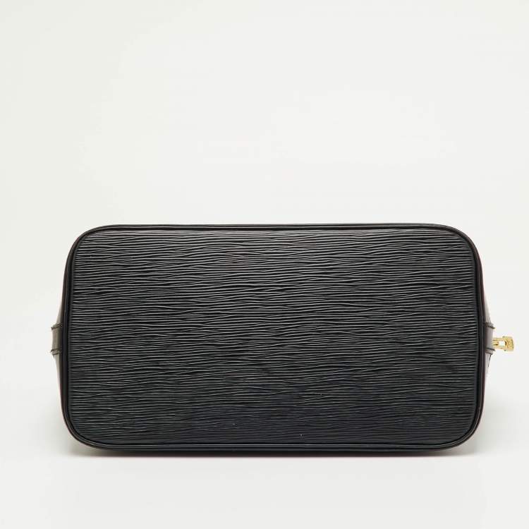 Pre Owned Louis Vuitton Black Epi Leather Alma PM Bag